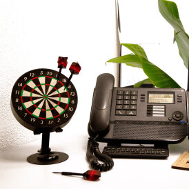 Karella Dart Mini Dartboard Bulli Dartscheibe Bristle Dart Board inkl. 2 Set Darts