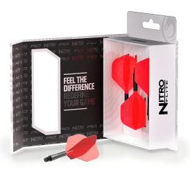 Red Dragon Nitro Flite Flight- Schaftsystem Standard Nr.2 Schwarz & Rot S Short