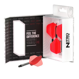 Red Dragon Nitro Flite Flight- Schaftsystem Standard Nr.2 Schwarz & Rot M Medium