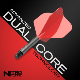 Red Dragon Nitro Flite Flight- Schaftsystem Standard Nr.2 Schwarz & Rot M Medium