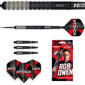 Red Dragon Steel Darts Robert Owen Stack Attack 90% Tungsten Steel Dart Steeldart Steeltip 22 g
