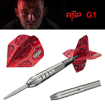 Target Steel Darts SWISS Point Nathan Aspinall The Asp G1 90% Tungsten Steeltip Darts Steeldart 24 g / leicht bespielt