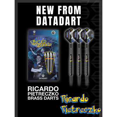 Datadart Steel Darts Ricardo Pietreczko Pikachu Brass Black Steeltip Darts Steeldart 24 g