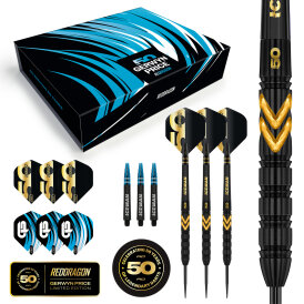 Red Dragon Steel Darts Gerwyn Price Iceman 50 Years Player Limited Edition 90% Tungsten Steeltip Dart Steeldart 23 g