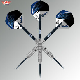 BULLS NL Steel Darts Maik Kuivenhoven 90% Tungsten Matchdart Steeltip Darts Steeldart 23 g / Verpackung beschädigt