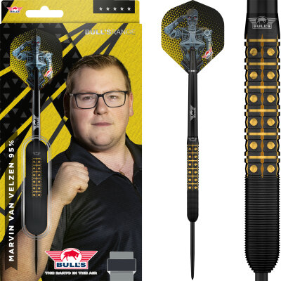 BULLS NL Steel Darts Marvin van Velzen The Terminator 95% Tungsten Matchdart Steeltip Darts Steeldart
