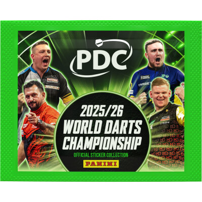 Panini - PDC World Darts Championship 2025/26 Sammelalbum - Hardcover & Box 2 Display (=72 T�ten)