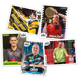 Panini - PDC World Darts Championship 2025/26 Sticker - Lose Tüten je 5 Sticker 10 Tüten