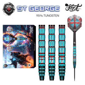 Shot Steel Darts Future Knights St George 95% Tungsten Steeltip Darts Steeldart