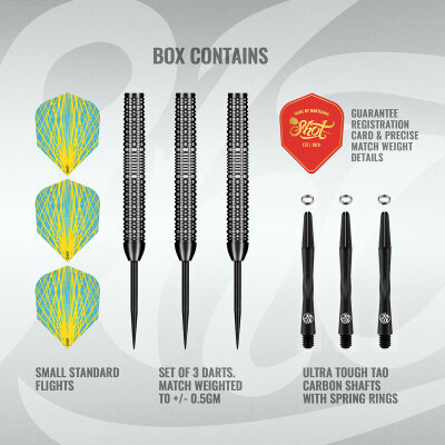 Shot Steel Darts Rowby John Rodriquez Little John Baha 90% Tungsten Steeltip Darts Steeldart 25 g