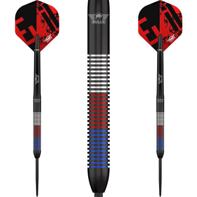 BULLS NL Steel Darts Karel Sedlacek Evil Charlie E2 Matchdart 90% Tungsten Steeltip Darts Steeldart