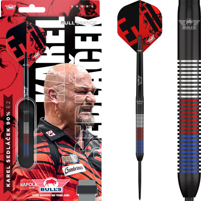 BULLS NL Steel Darts Karel Sedlacek Evil Charlie E2 Matchdart 90% Tungsten Steeltip Darts Steeldart