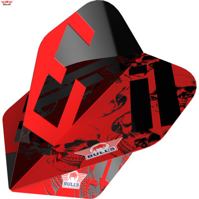 BULLS NL Player 100 Dartflight Karel Sedlacek Evil Charlie E2 Nr.2 Flights Dartflight