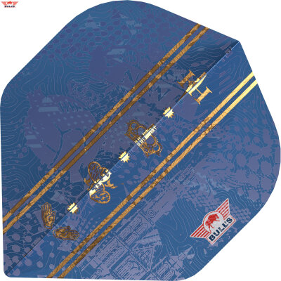 BULLS NL Player 100 Dartflight Kim Huybrechts The Hurricane Blue 95 Nr.2 Flights Dartflight