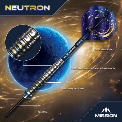 Mission Darts Steel Darts Neutron 95% Tungsten Steeltip Darts Steeldart
