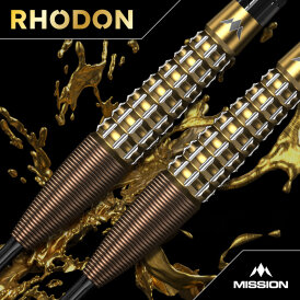 Mission Darts Steel Darts Rhodon 95% Tungsten mit Caliburn EVO-Spitze Steeltip Darts Steeldart