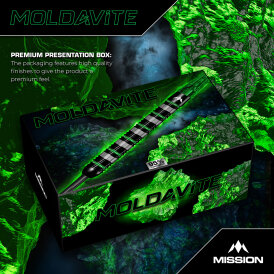 Mission Darts Steel Darts Moldavite 95% Tungsten mit Caliburn EVO-Spitze Steeltip Darts Steeldart