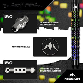 Mission Darts Soft Darts Black Opal 95% Tungsten Softtip Darts Softdart 20 g