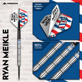 Mission Darts Steel Darts Ryan Meikle The Barber 90% Tungsten Steeltip Darts Steeldart