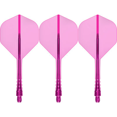 Mission Force 90 Vortex Moulded Flight & Shaft System M Mittel Neon Pink Nr.2