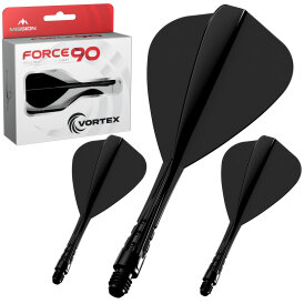 Mission Force 90 Vortex Moulded Flight & Shaft System S Kurz Schwarz Kite