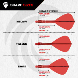Mission Force 90 Vortex Moulded Flight & Shaft System IM Intermediate Schwarz Kite