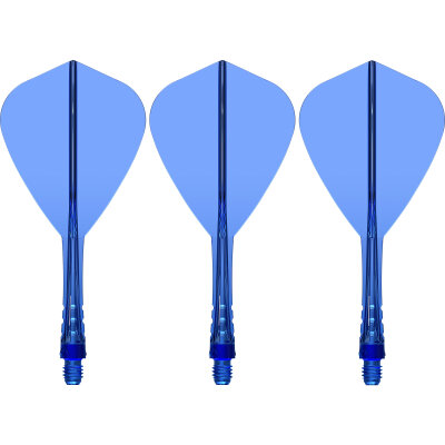 Mission Force 90 Vortex Moulded Flight & Shaft System IM Intermediate Blau Kite