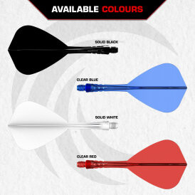 Mission Force 90 Vortex Moulded Flight & Shaft System IM Intermediate Blau Kite