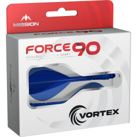 Mission Force 90 Vortex Moulded Flight & Shaft System M Mittel Blau Kite