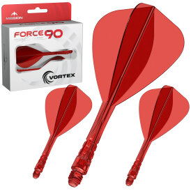 Mission Force 90 Vortex Moulded Flight & Shaft System S Kurz Rot Kite