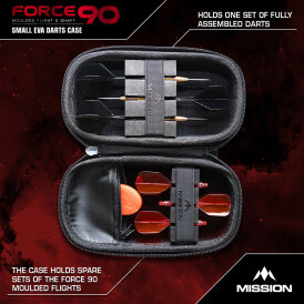 Mission Darts Force 90 EVA Dart Case Slim EVA Moulded Wallet Darttasche Dartcase Dartbox Wallet