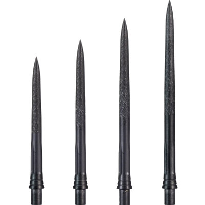 Caliburn EVO Point Dart Wechsel- Spitzen Schraubspitzen Rough No Lip Schwarz Rough No Lip 28 mm