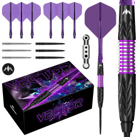 Mission Darts Steel Darts Vector 95% Tungsten mit Caliburn EVO-Spitze Steeltip Darts Steeldart 22 g
