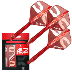 Target Dart K-Flex Flight- Schaftsystem Nathan Aspinall The Asp patentierten Twist-System Standard Nr.2 M Mittel