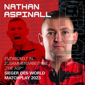 Target Dart K-Flex Flight- Schaftsystem Nathan Aspinall The Asp patentierten Twist-System Standard Nr.2 M Mittel