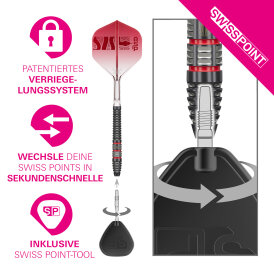 Target Steel Darts SWISS Point Nathan Aspinall The Asp 95K 95% Tungsten Steeltip Darts Steeldart 24 g