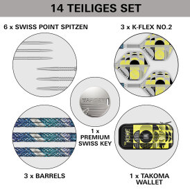 Target Steel Darts SWISS Point Luke Littler Edge 95% The Nuke Steeltip Dart Steeldart 23 g