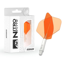 Red Dragon Nitro Flite Flight- Schaftsystem Nr.2 Weiß & Orange M Medium