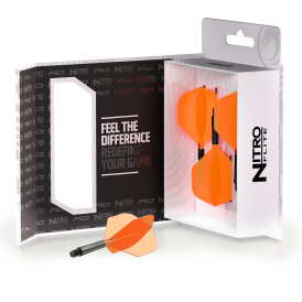 Red Dragon Nitro Flite Flight- Schaftsystem Nr.2 Schwarz & Orange S Short