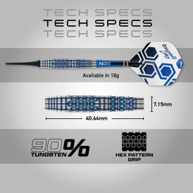 Red Dragon Soft Darts Luke Humphries Cool Hand TX5 90% Tungsten Softtip Dart Softdart 20 g