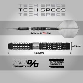 Red Dragon Steel Darts Recon Parallel Barrel 90% Tungsten Steeltip Dart Steeldart