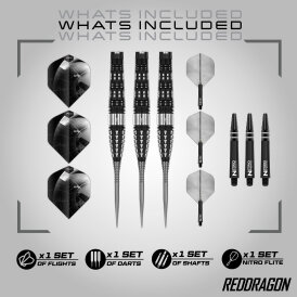 Red Dragon Steel Darts Recon Torpedo Barrel 90% Tungsten Steeltip Dart Steeldart 23 g
