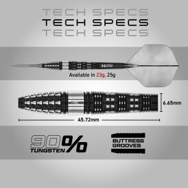 Red Dragon Steel Darts Recon Torpedo Barrel 90% Tungsten Steeltip Dart Steeldart 23 g