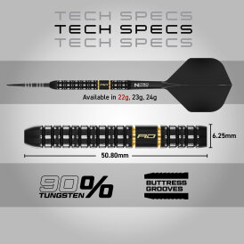 Red Dragon Steel Darts Ascend Parallel Barrel 90% Tungsten Steeltip Dart Steeldart