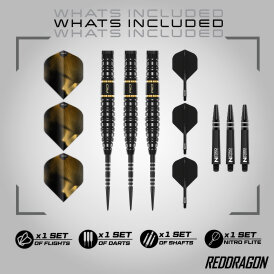 Red Dragon Steel Darts Ascend Torpedo Barrel 90% Tungsten Steeltip Dart Steeldart