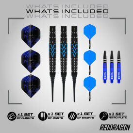 Red Dragon Soft Darts Amp Torpedo Barrel 90% Tungsten Softtip Dart Softdart 22 g