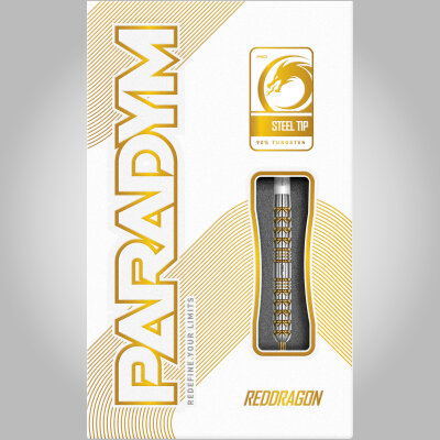 Red Dragon Steel Darts Paradym Gold Parallel Barrel 90% Tungsten Steeltip Dart Steeldart