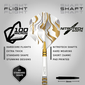Red Dragon Soft Darts Paradym Gold Torpedo Barrel 90% Tungsten Softtip Dart Softdart 20 g