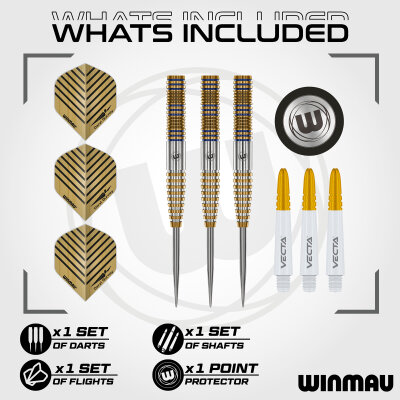 Winmau Steel Darts Daryl Gurney Signature Edition 95% Tungsten Steeltip Dart Steeldart 23 g