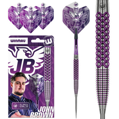 Winmau Steel Darts John Brown Signature Edition 90% Tungsten Steeltip Dart Steeldart 22 g